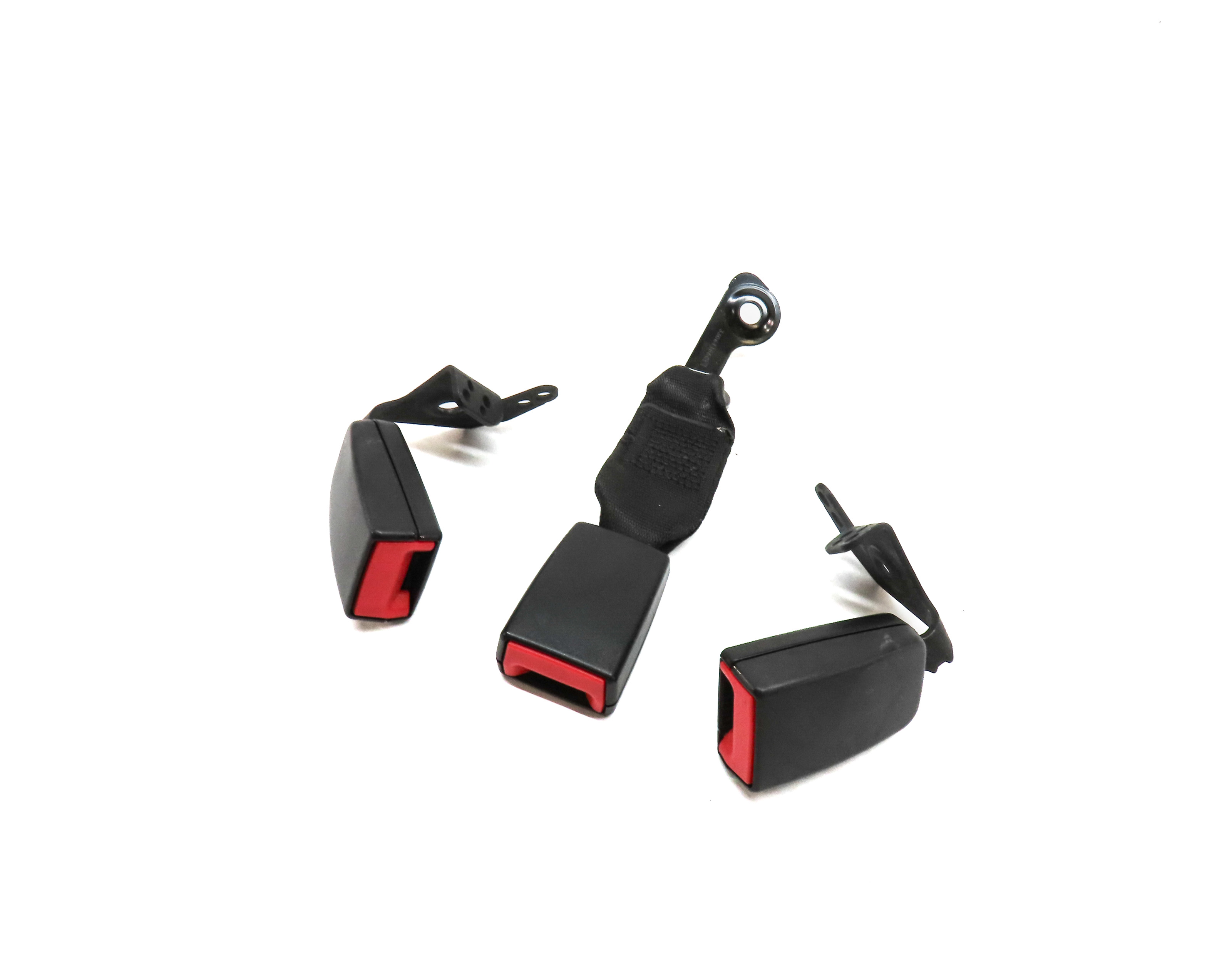 2011 MERCEDES GLK350 X204 REAR LEFT RIGHT & CENTER SEATBELT BUCKLE RECIVER SET 3 — exact item pictured